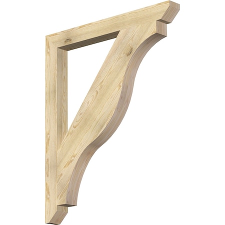 Ekena Millwork Funston Slat Rough Sawn Bracket, Douglas Fir, 4"W x 40"D x 48"H BKT04X40X48FST06RDF